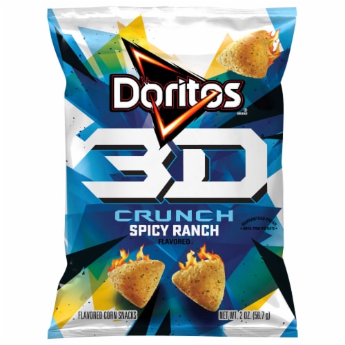 Doritos 3D Crunch Spicy Ranch Snack Perspective: front