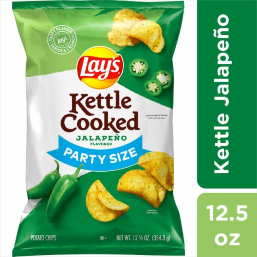 Lay’s® Kettle Cooked Jalapeno Party Size Potato Chips