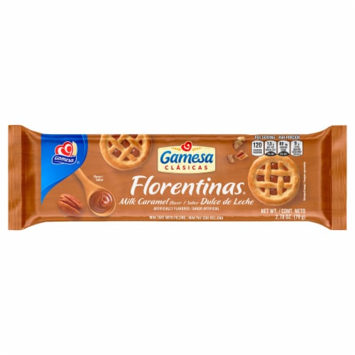 Gamesa® Milk Caramel and Dulce de Leche Florentinas Cookies Perspective: front