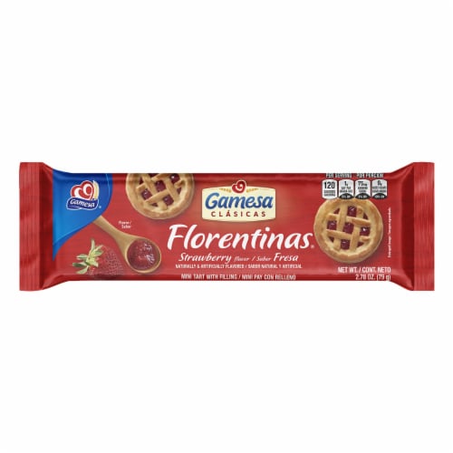 Gamesa® Strawberry Florentinas Cookies Perspective: front