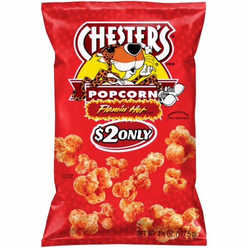 Chester's Flamin' Hot Popcorn Perspective: front