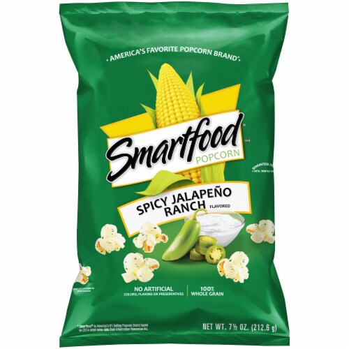 Smartfood Spicy Jalapeno Ranch Flavored Popcorn Perspective: front