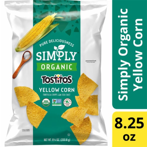 Tostitos® Simply Organic Yellow Corn Tortilla Chips Perspective: front