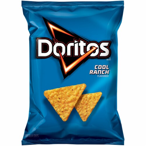 Doritos Cool Ranch Tortilla Chips Perspective: front