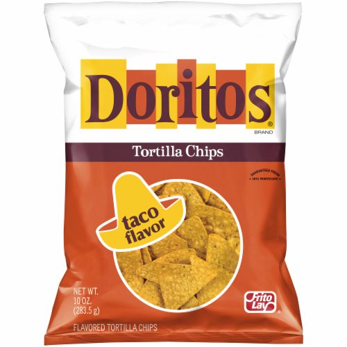 Doritos Taco Flavored Tortilla Chips Perspective: front