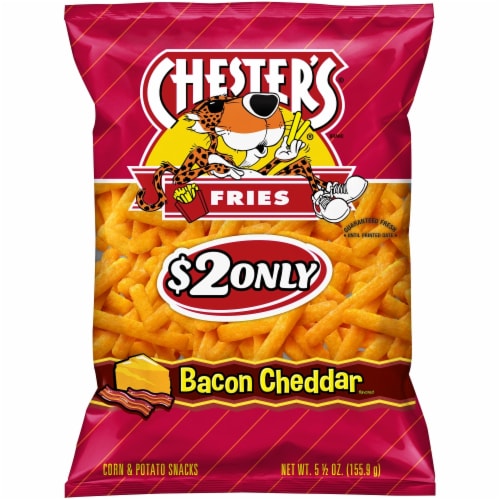 Chester's® Bacon Cheddar Fries Chips Perspective: front