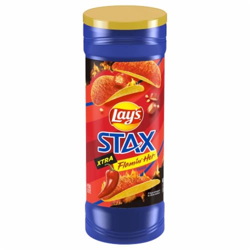 Lay's® Stax Xtra Flamin' Hot Flavor Chips Perspective: front