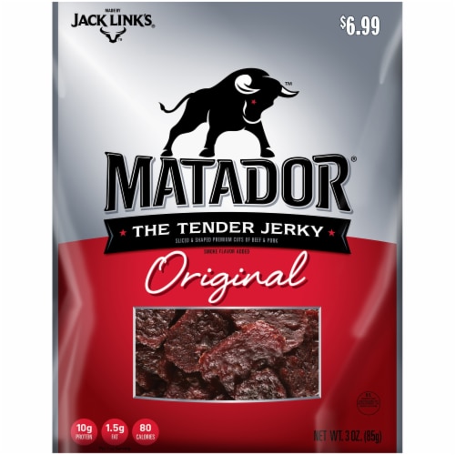 Matador Original Beef Jerky Perspective: front