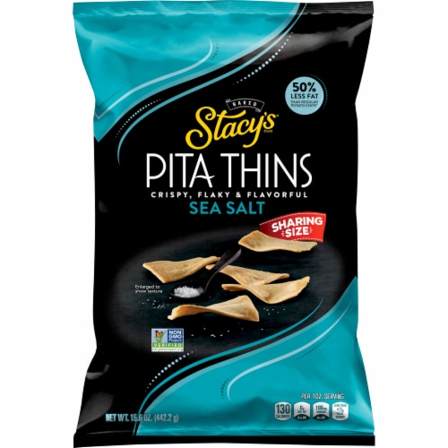 Stacy's® Baked Pita Thins Sea Salt Snack Chips Perspective: front