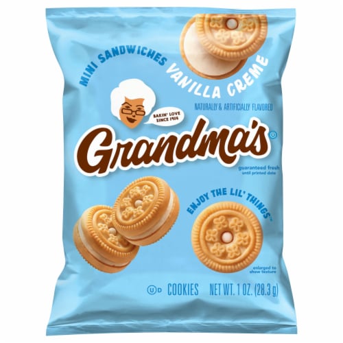 Grandma's® Vanilla Mini Sandwich Cremes Cookies Perspective: front