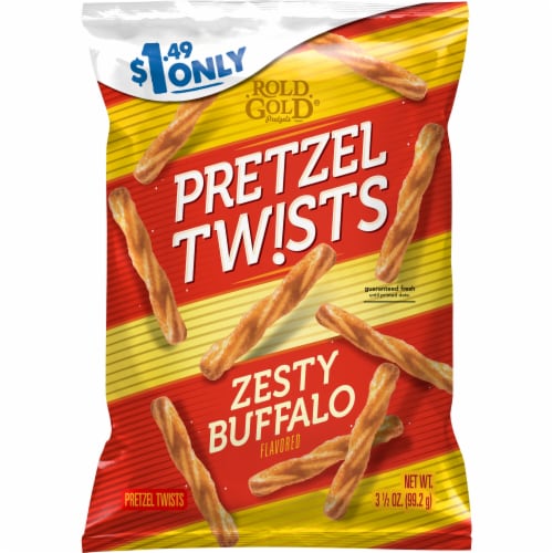 Rold Gold® Recipe No 4 Zesty Buffalo Flavored Pretzel Twists Perspective: front