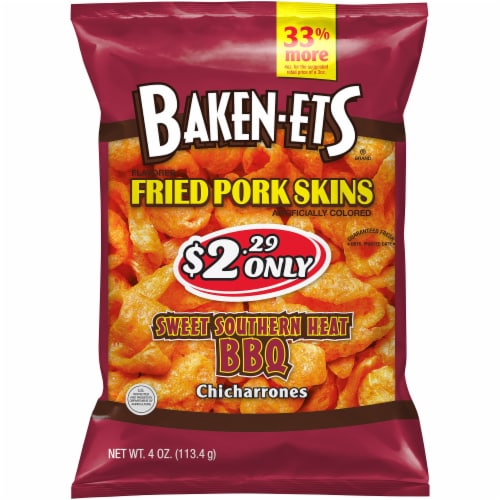 Baken-Ets® Sweet Southern Heat BBQ Fried Pork Skins Perspective: front