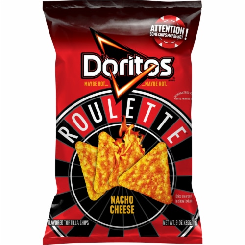 Doritos® Roulette Nacho Cheese Flavored Tortilla Chips Perspective: front