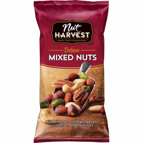 Nut Harvest Deluxe Mixed Nuts Perspective: front