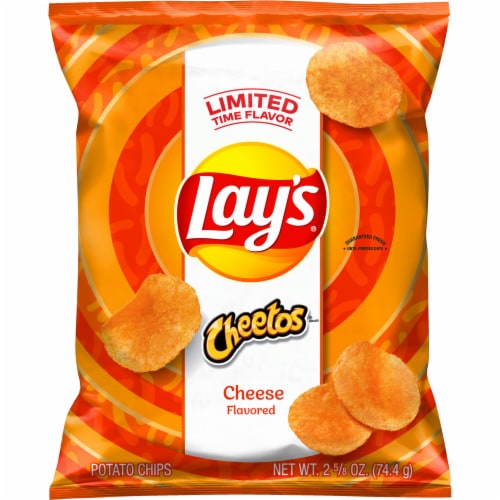 Lay's® Cheetos® Cheese Flavored Potato Chips Perspective: front