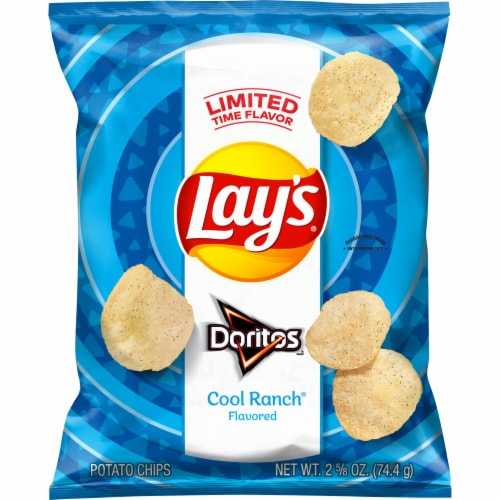 Lay's® Doritos® Cool Ranch Flavored Potato Chips Perspective: front