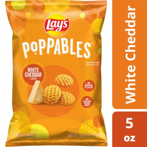 Lay's® Poppables White Cheddar Potato Chips Perspective: front