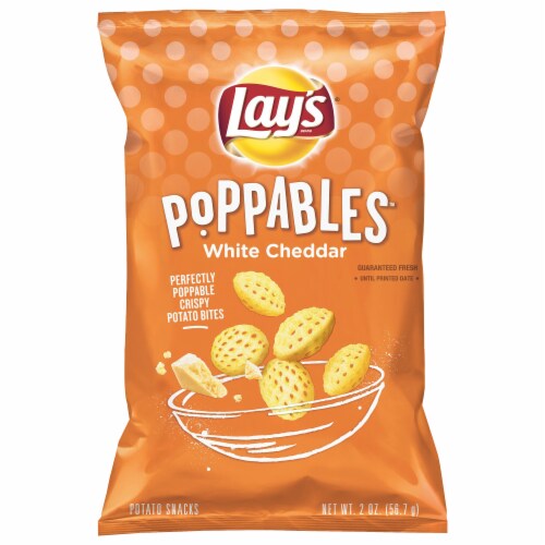 Lay's Poppables White Cheddar Potato Snacks Perspective: front