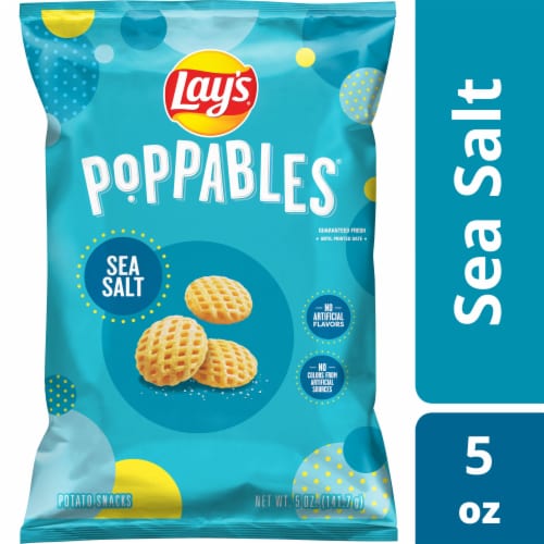 Lay's® Poppables Sea Salt Potato Chips Perspective: front