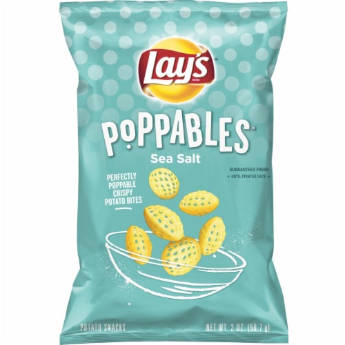 Lay’s Poppables Sea Salt Potato Snacks Perspective: front
