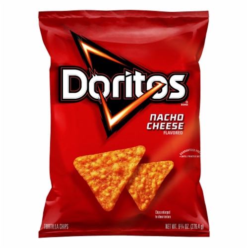 Doritos Nacho Cheese Flavored Tortilla Chips Perspective: front