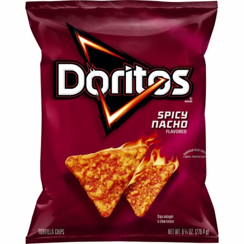 Doritos® Spicy Nacho Cheese Flavored Tortilla Chips Perspective: front