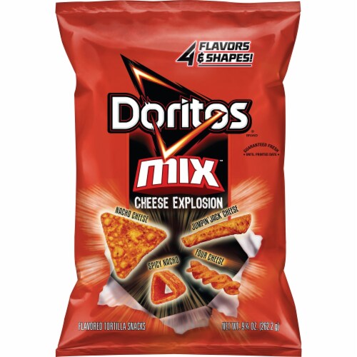 Doritos Mix Cheese Explosion Tortilla Chips Perspective: front