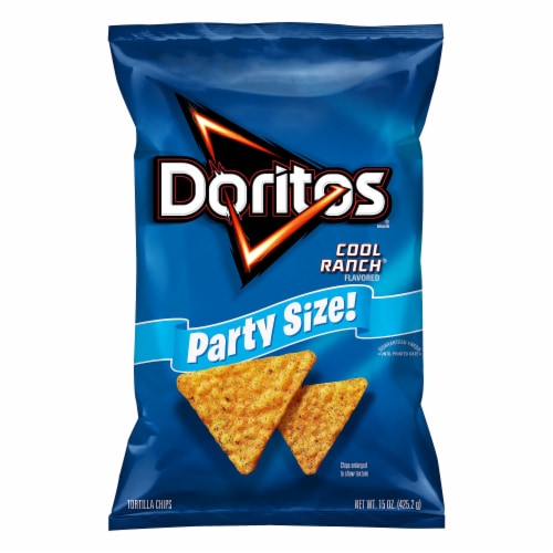 Doritos® Cool Ranch Flavored Tortilla Chips Party Size Perspective: front