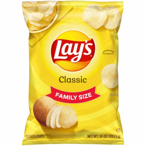 Lay's Potato Chips Classic Flavor Snacks Bag, 10 oz - Foods Co.