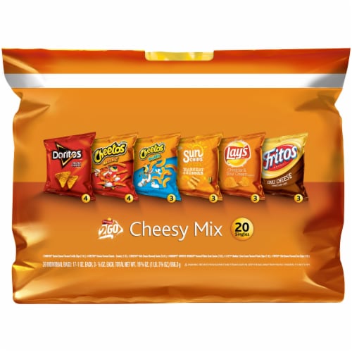 Frito-Lay Chips and Snacks Flavor Mix Variety Pack, 20 Count,Pack of 1