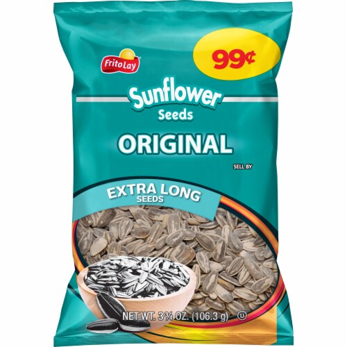 Frito Lay Sunflower Seeds Original Salted Snacks Perspective: front