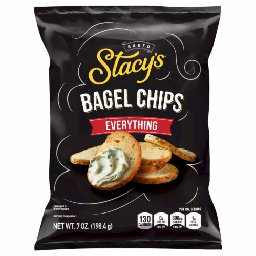 Stacy's Everything Bagel Chips Snacks Perspective: front