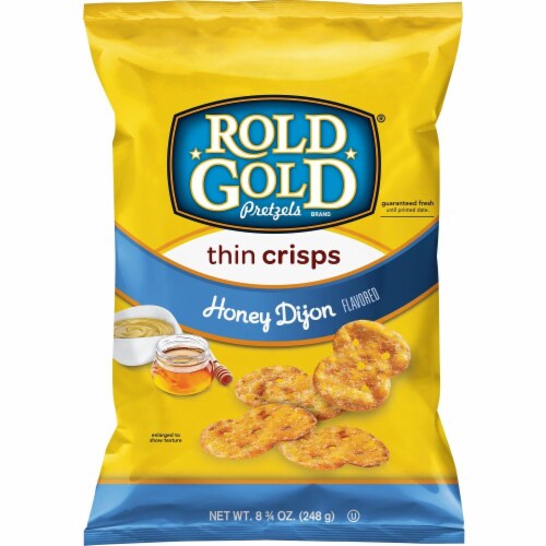 Rold Gold Honey Dijon Thin Pretzel Crisps Perspective: front