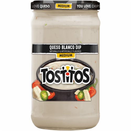 Tostitos Medium Queso Blanco Dip Perspective: front
