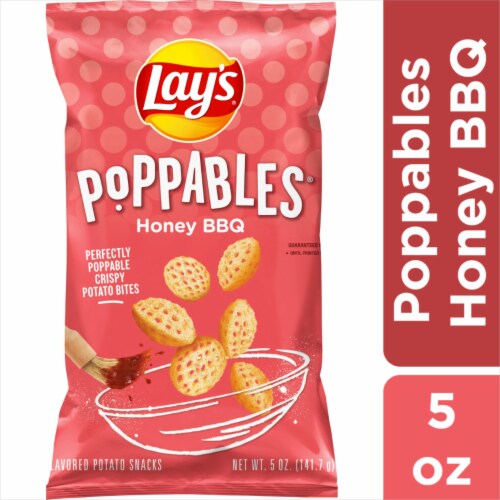 Lay's® Poppables Honey BBQ Potato Chips Perspective: front