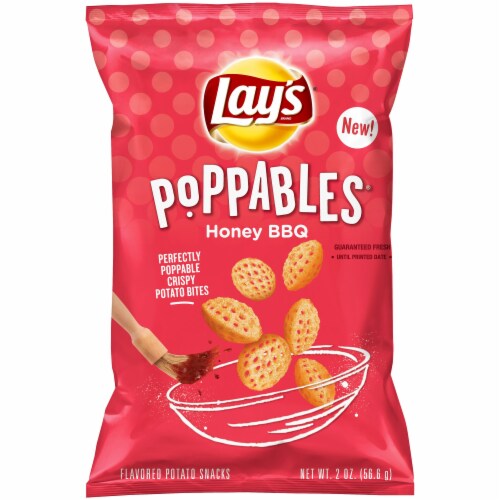 Lay's Poppables Honey BBQ Flavored Potato Snacks Perspective: front