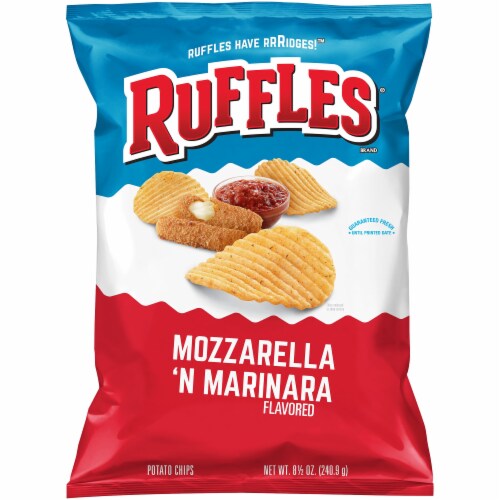 Ruffles Mozzarella & Marinara Flavored Potato Chips Perspective: front