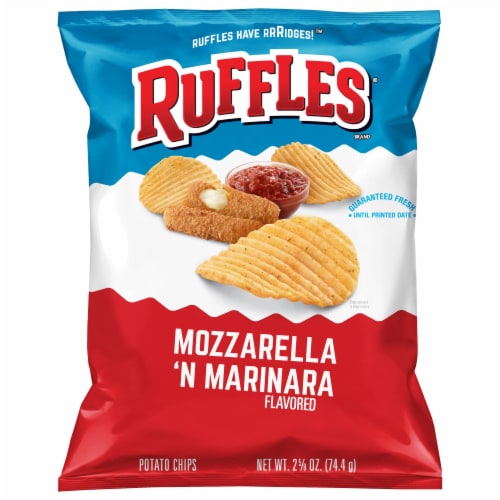 Ruffles Mozzarella 'N Marinara Flavored Potato Chips Perspective: front
