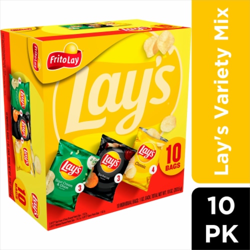 Frito-Lay Lay's Variety Mix of Potato Chips, 30 ct.