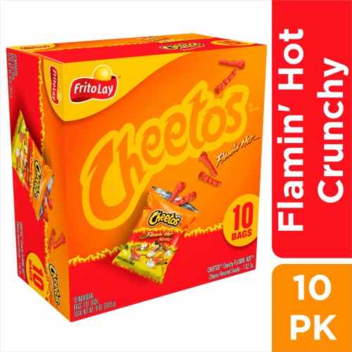 Cheetos Flamin' Hot Cheese Flavored Snacks Variety Pack, 40 ct / 1.0 oz -  Food 4 Less