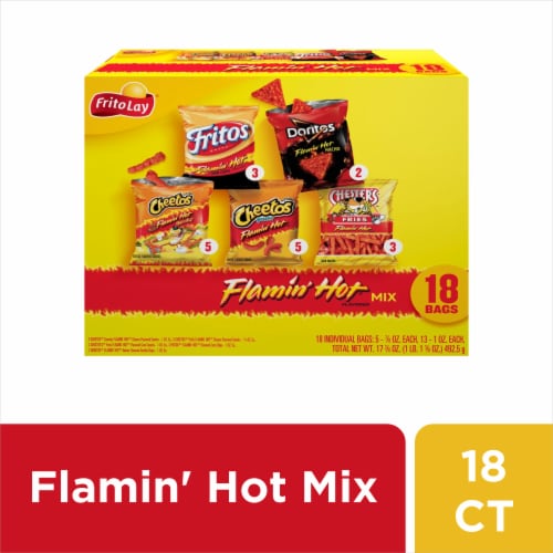 Frito-Lay® Flamin' Hot Mix Chips Variety Pack, 18 ct / 1 oz - Pay Less  Super Markets