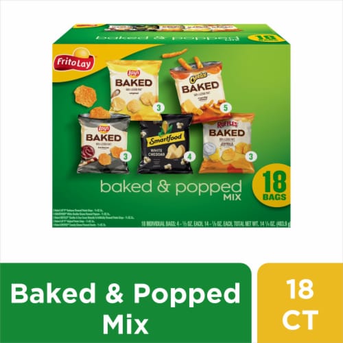 Frito-Lay® Baked and Popped Mix Chips Variety Pack Perspective: front