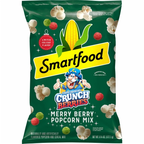 Smartfood® Cap'n Crunch's Crunch Berries® Merry Berry Popcorn Mix Perspective: front