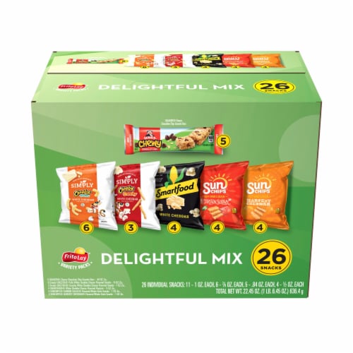 Frito-Lay® Delightful Mix Snacks Variety Pack Perspective: front