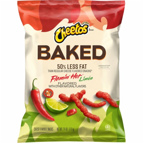 Cheetos® Baked Flamin' Hot Limon Cheese Flavored Snacks, 2.75 oz