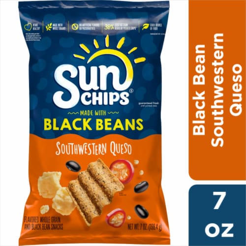 SunChips® Black Bean Southwestern Queso Whole Grain Chips Perspective: front