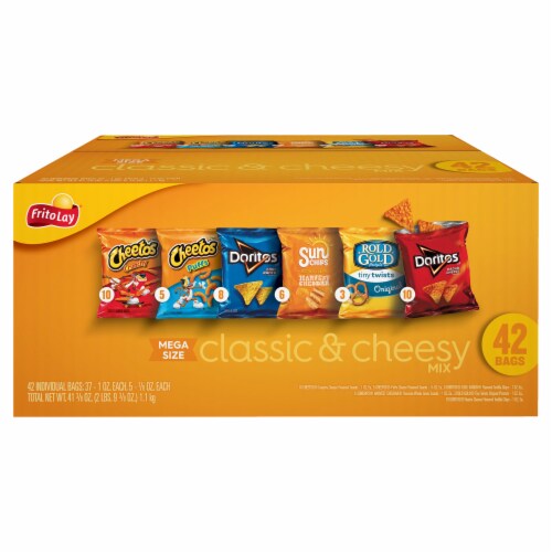 Frito Lay® Snacks Classic & Cheesy Mix Assorted Snack Bags Perspective: front
