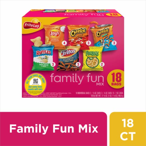 Frito-Lay® Family Fun Mix Chips Variety Pack Perspective: front