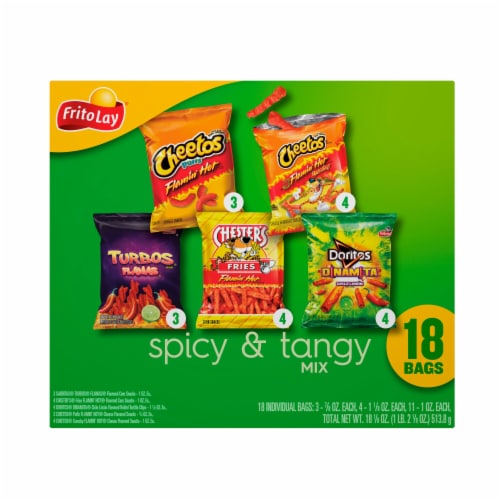 Frito Lay® Spicy and Tangy Assorted Snack Multipack Perspective: front