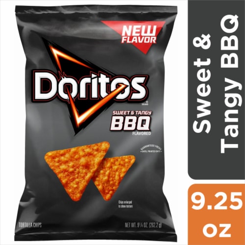 Doritos® Sweet and Tangy BBQ Flavored Tortilla Chips Perspective: front